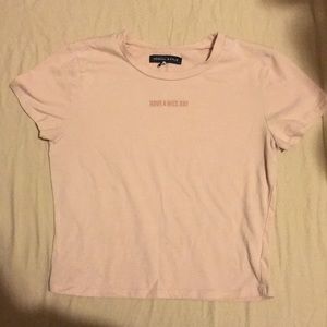 Kendall and Kylie pink crop top